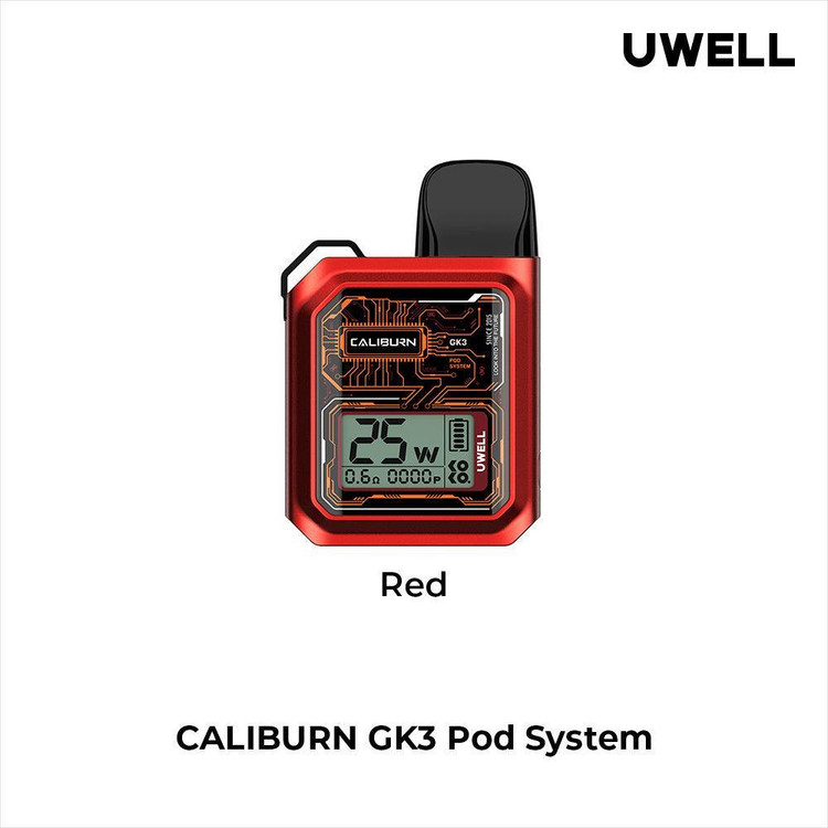 پاد یوول کالیبرن جی کی ۳ Uwell Caliburn GK3 25W Pod System