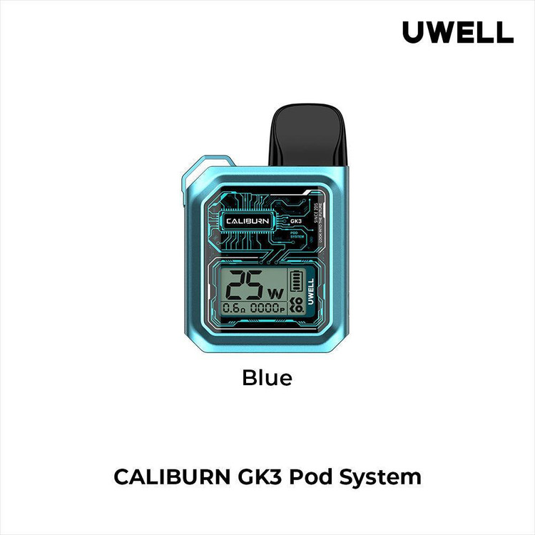 پاد یوول کالیبرن جی کی ۳ Uwell Caliburn GK3 25W Pod System